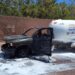 Controla  UMPC incendio de pipa en Carretera  HORNOS-ESPERANZA
