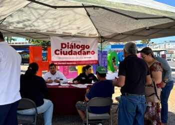 Realiza Jacobo Mendoza programa “Diálogos Ciudadanos” en el Jardín Juárez