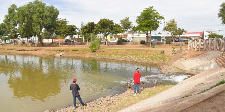 Realiza promotora inmobiliaria rellenado de agua en la laguna del náinari
