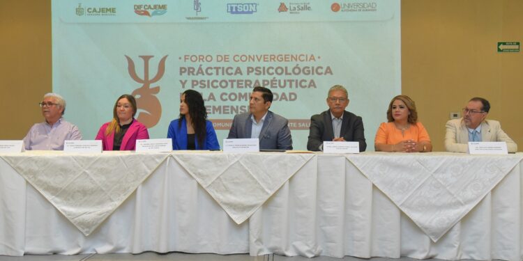 Inaugura Alcalde foro de convergencia, práctica psicológica y psicoterapéutica en Cajeme