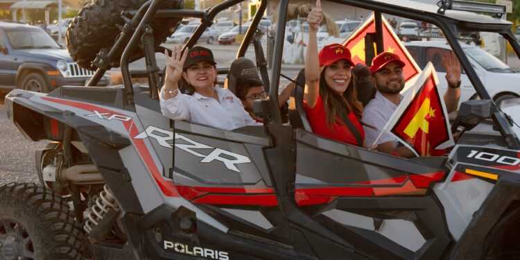 Alegres y con gran respaldo ciudadano Celida y Froylán cierran su campaña al Senado en Hermosillo