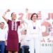 25 mil personas acompañan en cierre de campaña a Claudia Sheinbaum y María Dolores Del Río