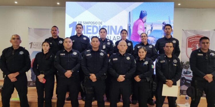 Participa Policía Estatal en Primer Simposio de Medicina Prehospitalaria