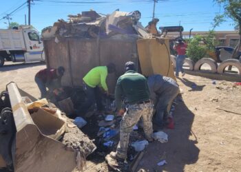 Realizan semana de descacharre Voluntarios de Morena y el Equipo de Juan Francisco Gim Nogales