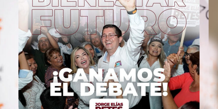 Triunfo contundente de Jorge Elías Retes en debate