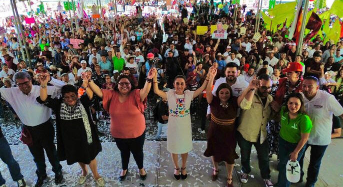 Claudia Sheinbaum dice no al voto cruzado en la Magdalena Contreras y llama a votar por la continuidad  de la cuarta transformación