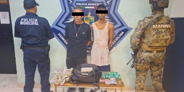 Captura  SSPM a dos hombres con marihuana y cristal