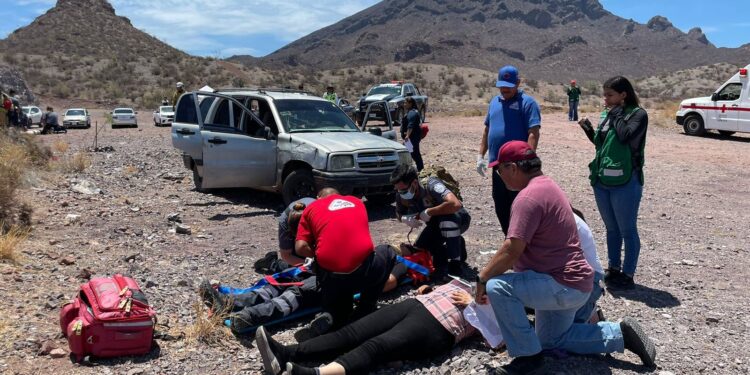 Realizan simulacro regional de emergencia por accidente vehicular