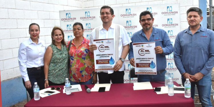 Lanza OOMAPASN promoción histórica “al mil por el oriente” para abatir adeudos
