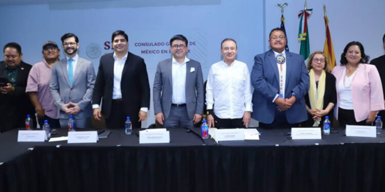 Promueve Gobernador Plan Sonora ante líderes empresariales y autoridades de Tribus originarias de Arizona