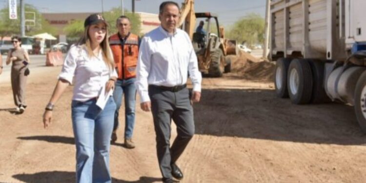 Supervisa Alcalde rehabilitación del bulevar Cimarrón