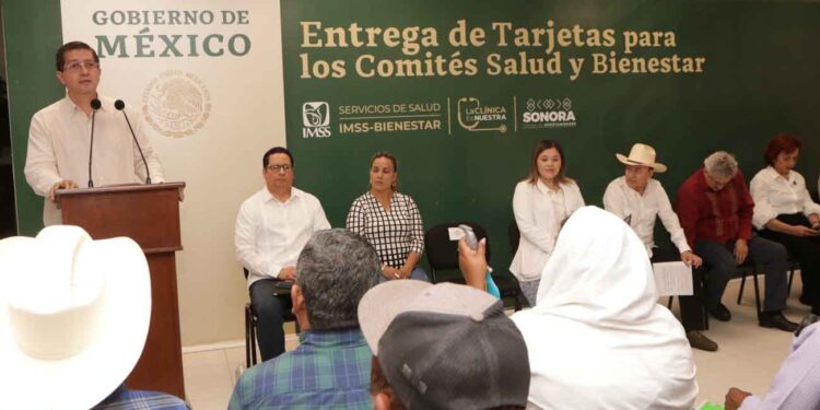 Entrega Gobernador Durazo tarjetas de “la clínica es nuestra” a comités de salud y bienestar