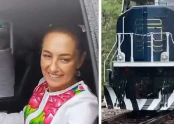 Viajan Sheinbaum y AMLO en el Tren Interoceánico