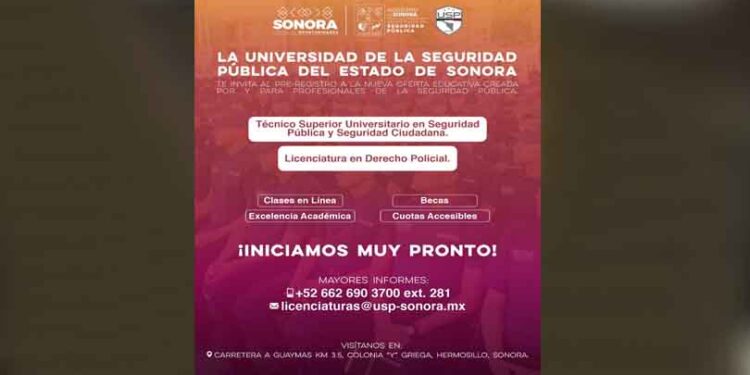 Anuncia Universidad de la Seguridad Pública nueva oferta educativa