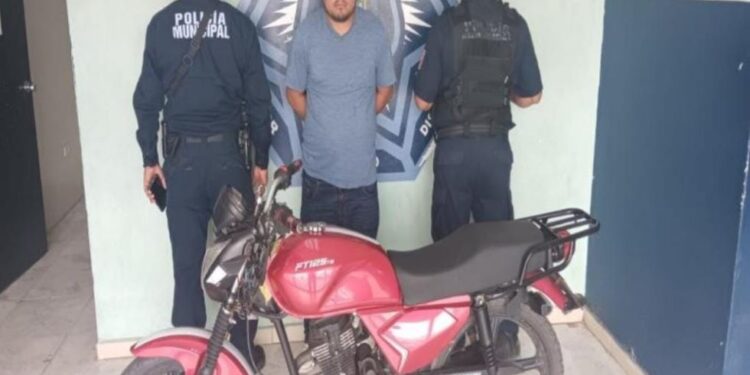 Detiene  SSPM a sujeto con motocicleta robada