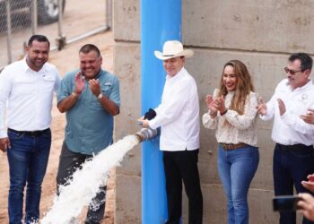 Resuelve Gobernador Durazo demanda histórica con inauguración de acueducto Macoyahui-Álamos