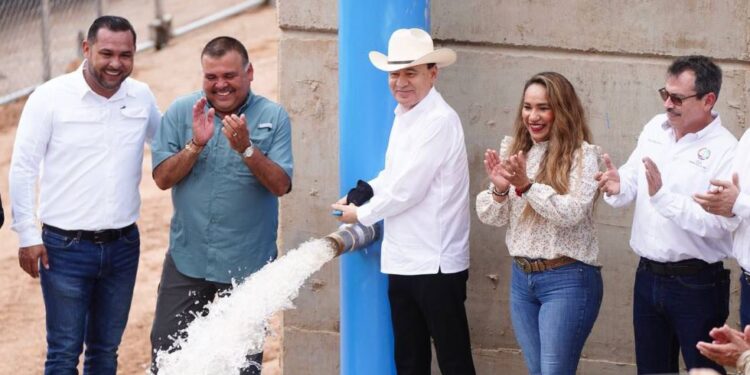 Resuelve Gobernador Durazo demanda histórica con inauguración de acueducto Macoyahui-Álamos