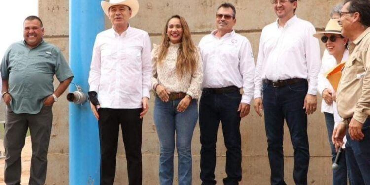 Acompaña el presidente de Navojoa Elias Retes al gobernador Alfonso Durazo en Historica inauguración del acueducto Macoyahui-Álamos
