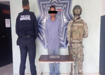 Arrojan resultados positivos patrullajes de la SSPM hay dos detenidos, armas de fuego y droga
