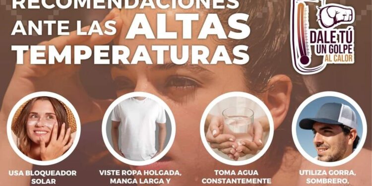 Salud Sonora mantiene el llamado a protegerse del calor extremo y evitar efectos negativos a la salud