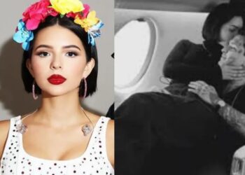 Ángela Aguilar canta La gata bajo la lluvia en boda con Christian Nodal