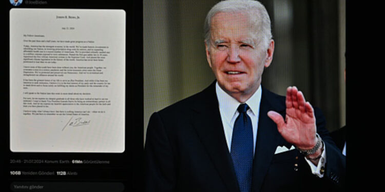 Abandona Biden y avala candidatura de Kamala Harris