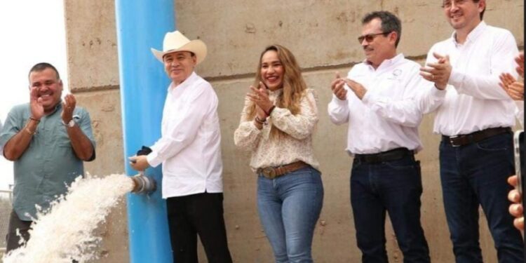 Acompaña el presidente de Navojoa Elias Retes al gobernador Alfonso Durazo en Historica inauguración del acueducto Macoyahui-Álamos