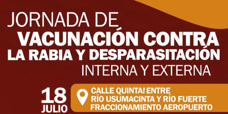 Jornadas de Vacunación y Desparasitación que el Centro de Atención Animal Navojoa