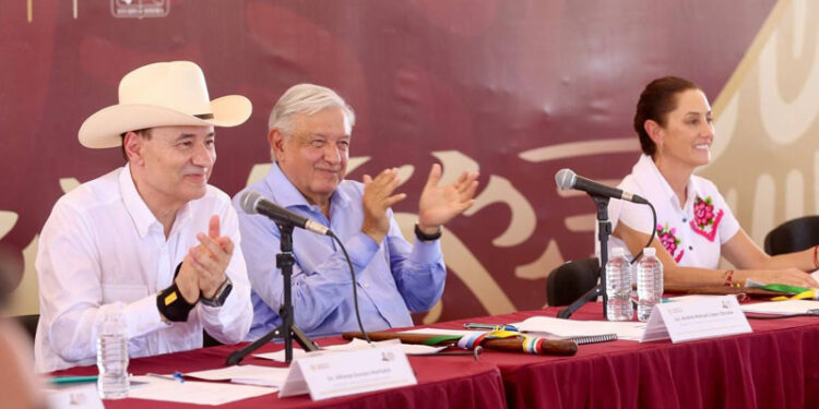 Cierran Gobernador Durazo, presidente López Obrador y presidenta electa Sheinbaum gira por Sonora con restitución histórica al pueblo Yaqui  – Se h