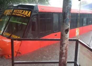 Inundaciones de un metro en el puerto de Veracruz