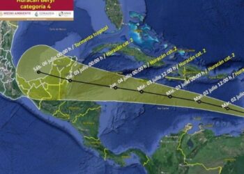 Huracán ‘Beryl’ amenaza a México con doble impacto