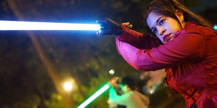 Combates con sable jedi, disciplina no sólo para fanáticos de la saga