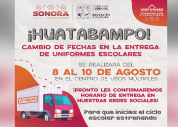 Huatabampo tendrá modificación del período de entrega de uniformes: SEC Sonora