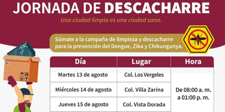 Tendrán colonias de Guaymas Jornada de Descacharre esta semana