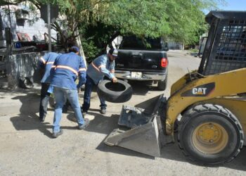 Familias del Norte y Sur de Hermosillo participan en jornadas de descacharre