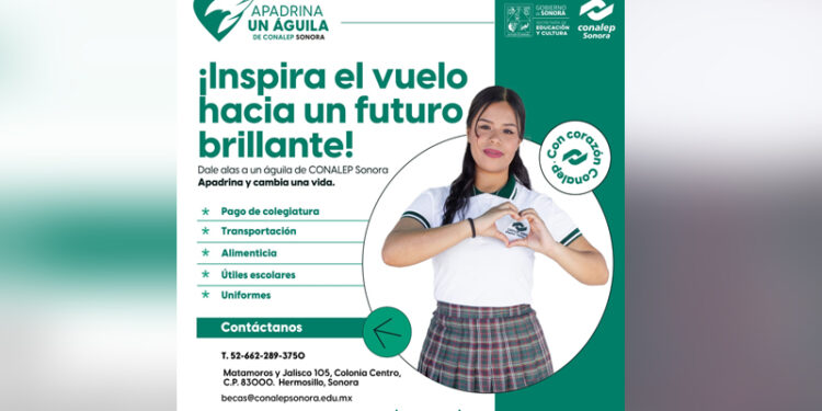 *Reactiva Conalep Sonora programa de becas “Apadrina un Águila