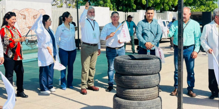 En lucha contra arbovirosis ponen en marcha campaña cajeme más limpio llantatón 2024