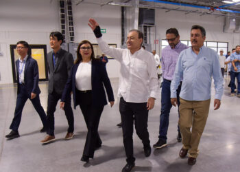 Participan alcalde y Gobernador en inauguración de la empresa Kyungshin Corp