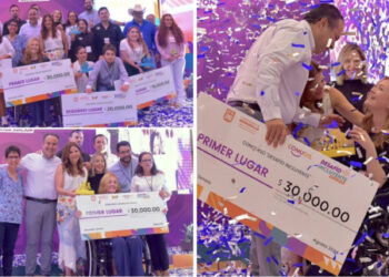 Premian Patty Ruibal y Toño Astiazarán a ganadores de Desafío Incluyente