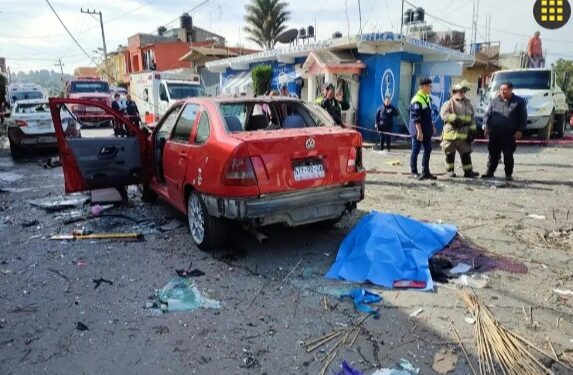 Explosión de pirotecnia deja un muerto y diez heridos en Tepetlixpa