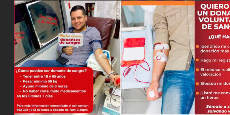 Invita Salud Sonora a donar sangre de manera voluntaria