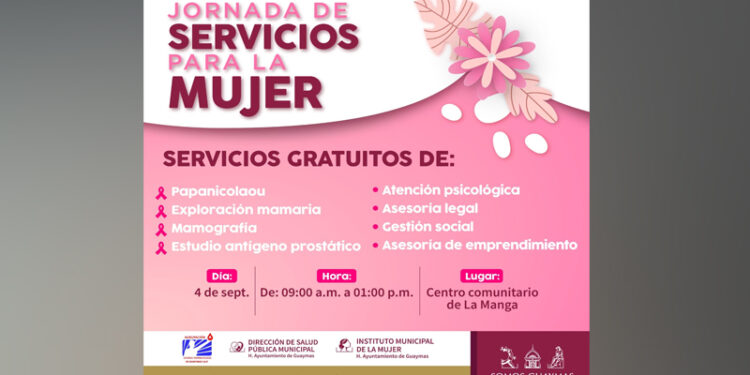 Invita Ayuntamiento de Guaymas a la ‘Jornada de servicios para la Mujer’