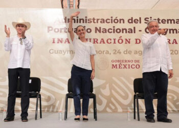 Continuidad de la 4T significa seguir con el fortalecimiento del Puerto de Guaymas, del  PLAN SONORA, LA CONSTRUCCIÓN DE CARRETERAS Y DE LOS TRENES DE PASAJEROS: Claudia  Sheinbaum