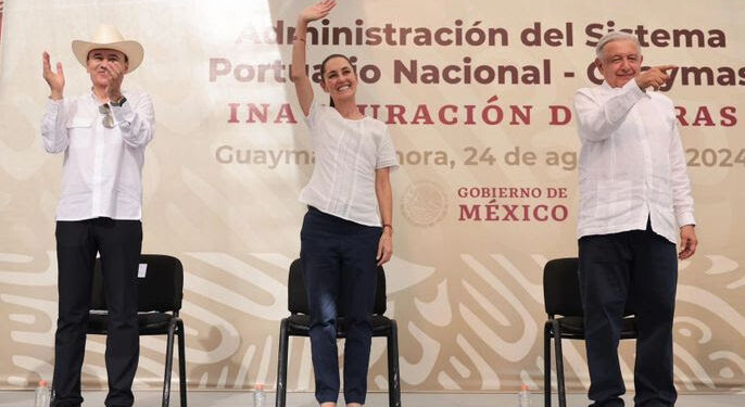 Continuidad de la 4T significa seguir con el fortalecimiento del Puerto de Guaymas, del PLAN SONORA, LA CONSTRUCCIÓN DE CARRETERAS Y DE LOS TRENES DE PASAJEROS: Claudia Sheinbaum