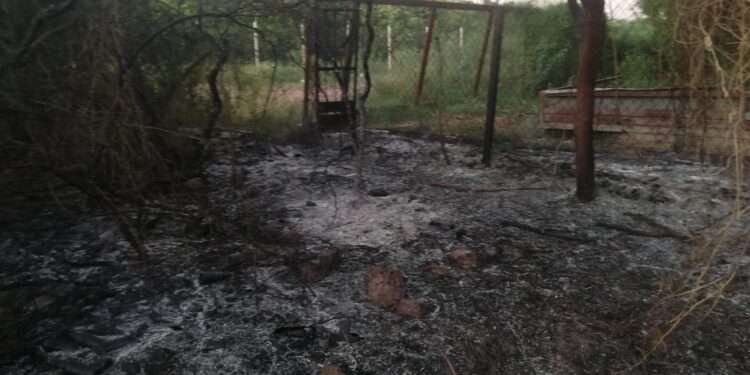 Controlan Bomberos de Pueblo Yaqui y Cajeme incendio en campo 30
