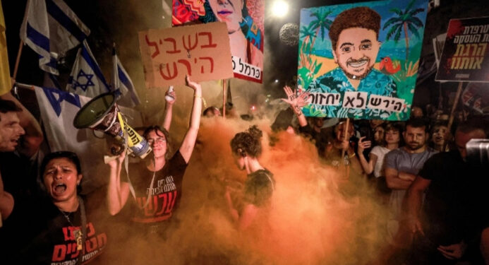 Bloqueos, protestas y movilizaciones contra Netanyahu