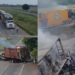 Bloqueo en Autopista Mazatlán-Culiacán; tráileres y vehículos incendiados