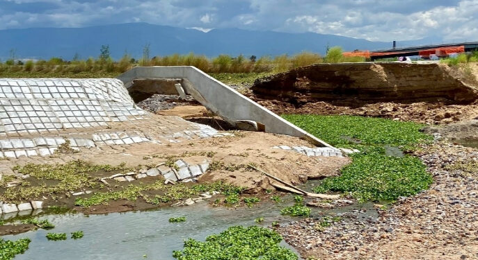 Colapsa muro en parque ecológico de Texcoco; no descartan un sabotaje