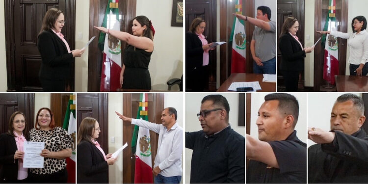 Doctora Karla Córdova González toma protesta a nuevos funcionarios del Ayuntamiento de Guaymas