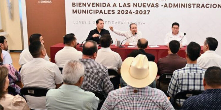 Refrenda Gobernador Durazo compromiso de gobierno municipalista en reunión con alcaldes electos